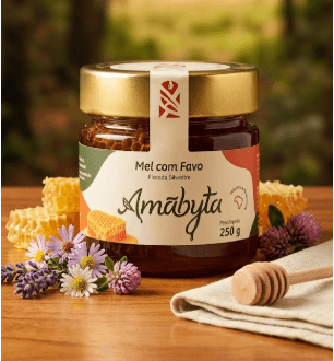 MEL COM FAVO AMÃBYTA 250G