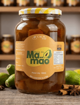 DOCE DE MAMÃO EM PEDAÇO - CADASTRADO SEM NF