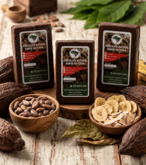 CHOCOLATE NATURAL SABOR DA TERRA EM BARRA CACAU PURO
