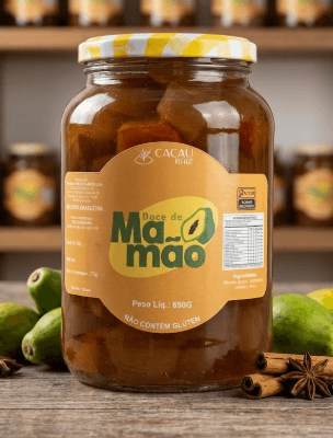 DOCE DE MAMÃO EM PEDAÇO - CADASTRADO SEM NF